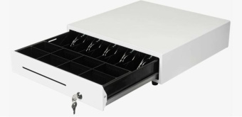 Денежный ящик H415 с открыванием Push-On белый